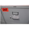 Image 2 : Tall HON 4-Drawer Metal Filing Cabinet (52"X 18") - Lt. Gray