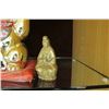 Image 2 : Gold Cat Figure, Buddha Figure, Oriental  Bamboo Structure