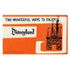 Image 1 : "Two Wonderful Ways to Enjoy Disneyland" Gate Flyer.