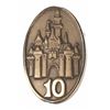 Image 1 : Disneyland Employee Service Award Pins - 10-Year, 15-Year, & 20-Year.