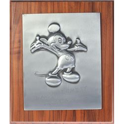 Disneyland Retirement Plaque.