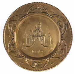 Brass Disneyland Platter.