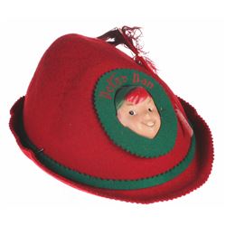 Souvenir Felt "Peter Pan" Cap.