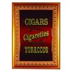 Image 1 : Main Street Tobacco Shop Glass Mirror Sign.