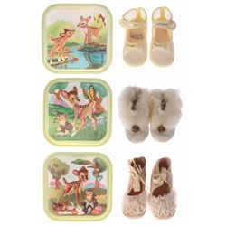 Collection of (3) Pairs of Bambi Baby Shoes.