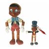 Image 1 : Pair of (2) "Pinocchio" Limited Edition Hand Carved Figures with Development Drawings.