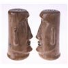 Image 2 : Pair of Adventureland Moa Tiki Salt & Pepper Shakers.