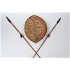 Image 1 : African Battle Shield and (2) Spears from the Adventureland Bazaar.