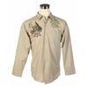 Image 1 : "Indiana Jones Adventure" Prototype Cast Member Shirt & Final Version.