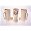 Image 3 : Set of (3) Golden Horseshoe Souvenir Boot Mugs.
