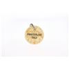 Image 3 : "Frontierland Gold" Resin Keychain with Real Gold Flakes.