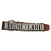 Image 2 : Collection of (2) Disneyland Beaded Black Leather Belt Product Samples.