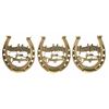 Image 1 : Set of (3) "Good Luck from Disneyland" Souvenir Horseshoes.