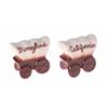 Image 1 : Covered Wagon Salt and Pepper Shakers.