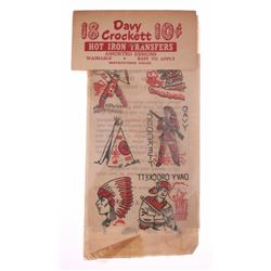 Davy Crockett Hot Iron Transfers.