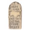Image 2 : Pair of (2) Randotti “Boothill” Tombstones.