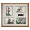 Image 1 : Rare "Pirates of the Caribbean" Framed Postcard Set.
