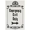 Image 1 : Haunted Mansion "Emergency Exit Only" Sign.