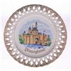 Image 1 : Disneyland Sleeping Beauty Castle Lace Plate.