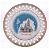 Image 1 : Disneyland Tinkerbell and Sleeping Beauty Castle Lace Plate.