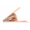 Image 4 : "It's a Small World" Folding Fan - Pink.