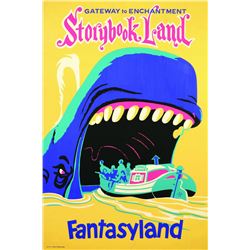 Original Disneyland "Storybookland" Attraction Poster.