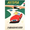 Image 1 : Original Disneyland "Autopia" Attraction Poster.
