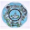 Image 2 : Pair of (2) Walt Disney World Lands & Attractions Scalloped Glass Plates.