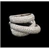 Image 1 : 14KT White Gold 2.68 ctw Diamond Ring