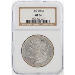 1884-O NGC MS64 Morgan Silver Dollar