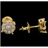 Image 2 : 1.25 ctw Diamond Earrings - 14KT Yellow Gold