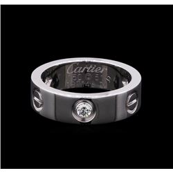 Cartier 18KT White Gold 3 Diamond Love Ring