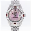 Image 1 : Rolex Stainless Steel Pink MOP Diamond and Ruby DateJust Ladies Watch