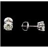Image 2 : 1.22 ctw Diamond Stud Earrings - 14KT White Gold