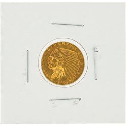 1914-D $2.50 AU Indian Head Quarter Eagle Gold Coin