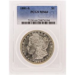 1881-S PCGS MS64 Morgan Silver Dollar