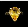 Image 2 : Citrine Ring - 14KT Yellow Gold