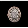 Image 2 : 14KT Rose Gold 1.43 ctw Diamond Ring