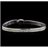 Image 1 : 3.20 ctw Diamond Bracelet - 18KT White Gold
