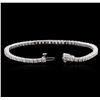 Image 3 : 14KT White Gold 4.62 ctw Diamond Tennis Bracelet