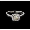 Image 2 : 0.66 ctw Diamond Ring - 14KT White Gold