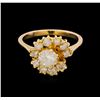 Image 2 : 1.49 ctw Diamond Ring - 18KT Yellow Gold