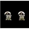 Image 1 : 1.15 ctw Diamond Stud Earrings - 14KT White Gold