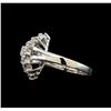 Image 3 : 14KT White Gold 1.47 ctw Diamond Ring
