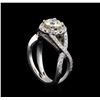 Image 4 : 1.45 ctw Diamond Ring - 14KT White Gold