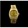 Image 1 : Rolex 18KT Gold 1.18 ctw Diamond DateJust Men's Watch