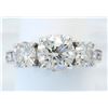 Image 4 : GIA Cert 2.76 ctw Diamond Ring - 14KT White Gold