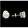 Image 2 : 14KT White Gold 2.95 ctw Diamond Stud Earrings