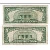 Image 2 : 1934 $5 Silver Certificate Currency Lot of 2