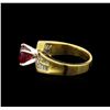 Image 3 : 14KT Yellow Gold 2.13 ctw Ruby and Diamond Ring